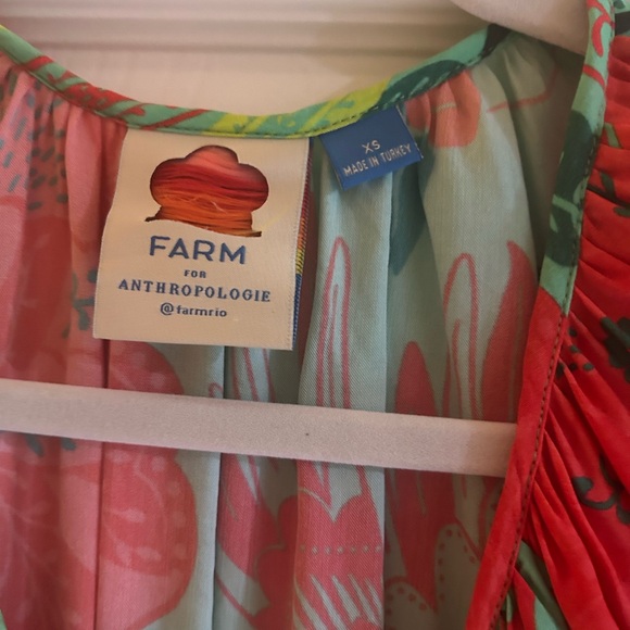 FARM Rio Turquoise and Red Botanical Maxi Dress - Picture 5 of 6